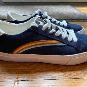 Madewell rainbow sneakers, fantastic condition